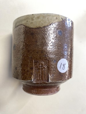 Lot 429 - Studio Pottery. A collection of stoneware yunomi and beakers