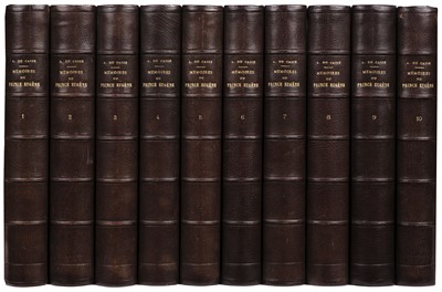 Lot 365 - Du Casse (A). Memoires et Correspondance Politique et Militaire du Prince Eugene, 10 volumes, 1858-60