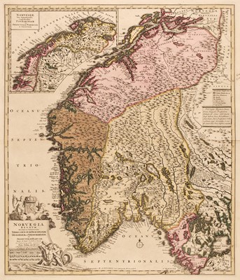 Lot 185 - Norway. De Wit (Frederick), Norvegia Regnum Divisum in suos Dioeceses..., 1670 or later