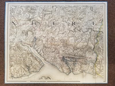 Lot 187 - Ordnance Survey. 83 (of 85) sheets, on a scale of 1 inch to the mile, 'Old Series', 1804 - 24