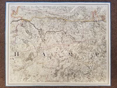 Lot 187 - Ordnance Survey. 83 (of 85) sheets, on a scale of 1 inch to the mile, 'Old Series', 1804 - 24