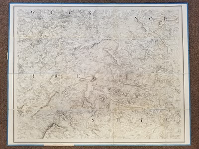 Lot 187 - Ordnance Survey. 83 (of 85) sheets, on a scale of 1 inch to the mile, 'Old Series', 1804 - 24