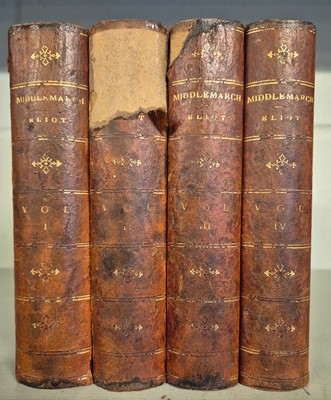 Lot 285 - Eliot (George, i.e. Marian Evans). Middlemarch, 4 volumes, 1st edition, 1871-72