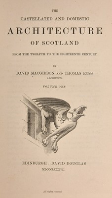 Lot 50 - MacGibbon (David & Thomas Ross). Architecture of Scotland..., 1887-1892..., and othersand others