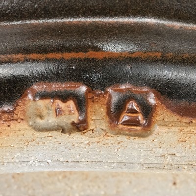 Lot 407 - Malone (Jim, 1946-). A large cut-sided stoneware bowl