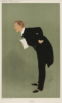 Lot 252 - Vanity Fair. 'Nibs', "Winnie", The Right Hon. Winston Churchill M.P. [8th March 1911]