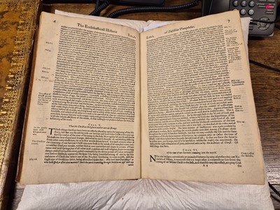 Lot 292 - Eusebius of Caesarea. The Ancient Ecclesiasticall Histories, 4th edition, 1636-37