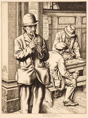 Lot 262 - Anderson (Stanley, 1884-1966). Pan in Fulham, 1932..., and four other prints