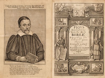 Lot 242 - Diodati (Giovanni). Pious and Learned Annotations upon the Holy Bible, 2nd ed., 1648