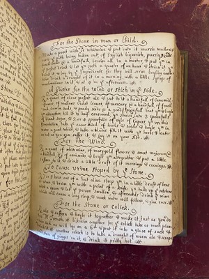 Lot 318 - Manuscript Receipts Book. A volume of manuscript recipes compiled by Mabel Wyatt, circa 1728