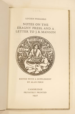 Lot 411 - Eragny Press. Emile Verhaeren. Les Petits Vieux, 1901..., and others