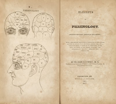 Lot 388 - Caldwell (Charles). Elements of Phrenology... , 1827