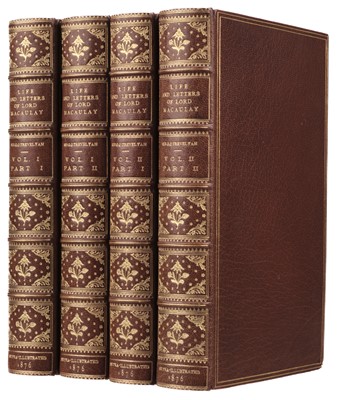 Lot 369 - Macaulay (Thomas Babington). The Life and Letters... by His Nephew... , 2 volumes, 1876