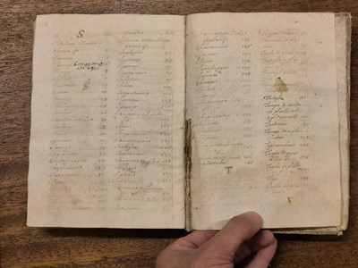 Lot 104 - Italian Horticulture Manuscript. Trattato de Giardini, 2 parts paginated as 1, c. 1770