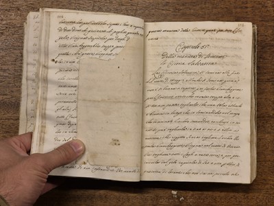 Lot 104 - Italian Horticulture Manuscript. Trattato de Giardini, 2 parts paginated as 1, c. 1770