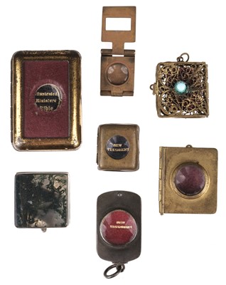 Lot 379 - Miniature Books. The New Testament, Glasgow: David Bryce and Son, 1895..., and others