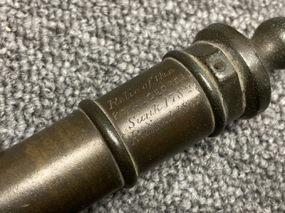 Lot 74 - H.M.S. Royal George. A model cannon with engraved barrel