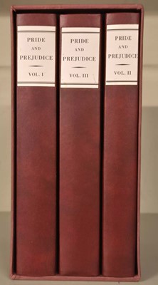 Lot 412 - Austen (Jane). Pride and Prejudice, 3 volumes, limited facsimile edition, 2004