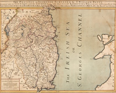 Lot 143 - Ireland. Petty (Sir William), The Province of Leinster...,  George Wildey, circa 1720