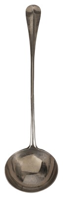 Lot 512 - Soup Ladle. A Victorian silver soup ladle by Josiah Williams & Co, London, 1897