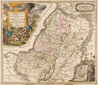 Lot 136 - Holy Land. Seutter (George Matthaus), Regio Canaan seu Terra Promissionis..., circa 1730