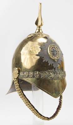 Lot 69 - Dragoon Guards. Victorian 1871 Pattern Troopers helmet 3rd (Prince of Wales's) Dragoons, circa 1895