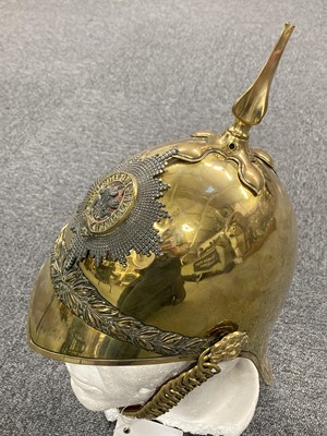 Lot 69 - Dragoon Guards. Victorian 1871 Pattern Troopers helmet 3rd (Prince of Wales's) Dragoons, circa 1895