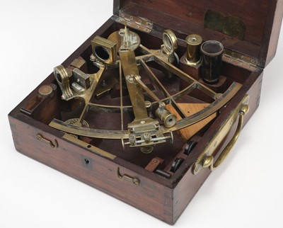 Lot 24 - Sextant. A ship's sextant by E. Lorieux, Paris, circa 1872