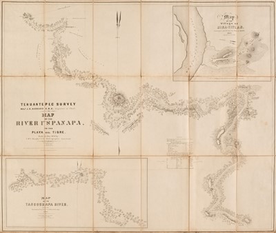 Lot 215 - Tehuantepec Isthmus. Barnard (J.G.), Eight maps from trade route survey, 1847-1851