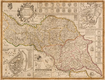 Lot 186 - Yorkshire. Speed (John), The North and East Ridins of Yorkshire, Henry Overton, circa 1720