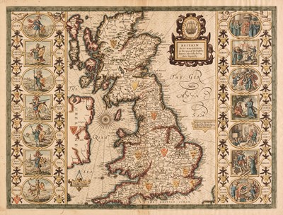 Lot 110 - British Isles. Speed (John), Britain as it was devided in the Tyme of the English Saxons..., 1676