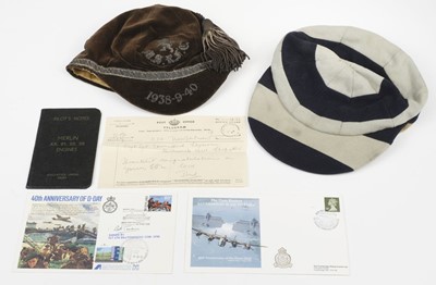 Lot 398 - School Caps. Monmouth School Rugby Club cap belonging to Flight Lieutenant William "Bill" Townsend