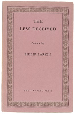 Lot 649 - Larkin (Philip). The Less Deceived, 1st edition, 1st issue, Hessle: The Marvell Press, 1955