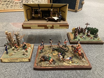 Lot 67 - Dioramas. A collection of modern Napoleonic dioramas