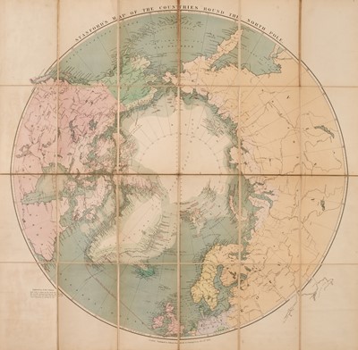 Lot 129 - Folding Maps. Stanford (Edward), Stanford's Map of the Countries Round the North Pole, 1876