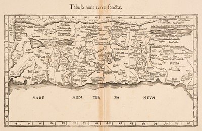 Lot 134 - Holy Land. Fries (Lorenz), Tabula nova terrae sanctae, Vienne: Gaspar Trechsel [1641]