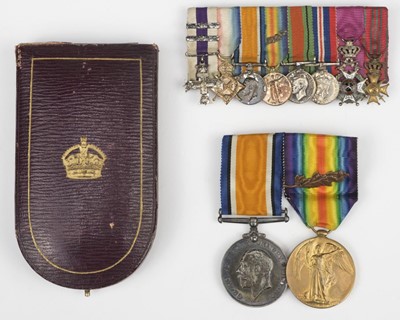 Lot 192 - Miniature Medals. Dress medals awarded to Captain P.B. Cuddon M.C. & Two Bars, Hampshire Regiment