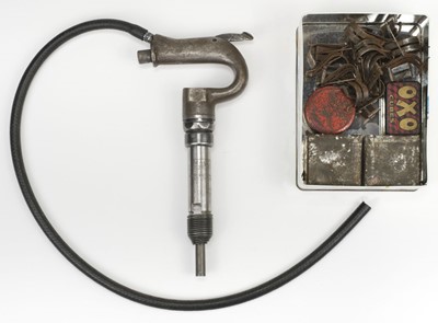 Lot 322 - Secret Spitfires. A WWII Spitfire pneumatic rivet gun by John Macdonald & Co Ltd