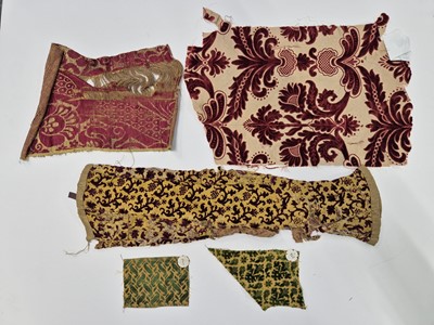 Lot 348 - Fabric. A small collection of early fragments, 16-17th century & later