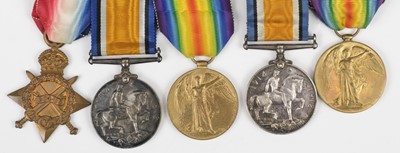 Lot 214 - WWI Medals. Northamptonshire Regiment & Royal Irish Regiment