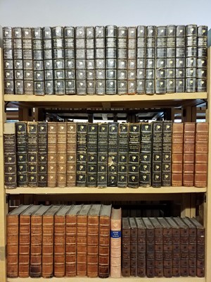 Lot 416 - Binding. A collection of late 19th & early 20th Century leather bound literature sets