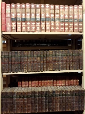 Lot 416 - Binding. A collection of late 19th & early 20th Century leather bound literature sets