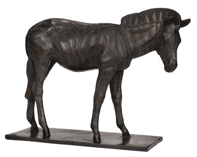 Lot 51 - Piffard (Jeanne, 1892-1971). Zebra, bronze sculpture