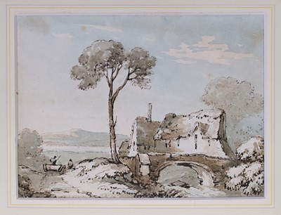 Lot 100 - Harding (James Duffield, 1797-1863). Carew Castle, August 1844, pencil..., and others