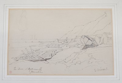 Lot 100 - Harding (James Duffield, 1797-1863). Carew Castle, August 1844, pencil..., and others