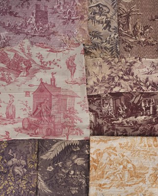 Lot 369 - Toile de Jouy. A large and impressive collection, French, 18th-mid 19th century