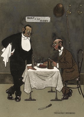 Lot 483 - Owen (Will, 1869-1957). Beef Á La Mode, watercolour with pen and ink