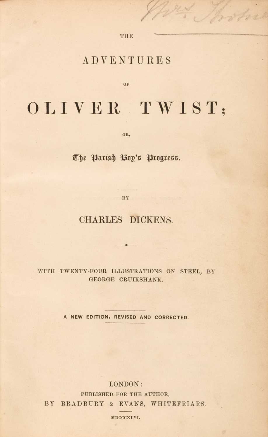 Lot 279 - Dickens (Charles). The Adventures of Oliver