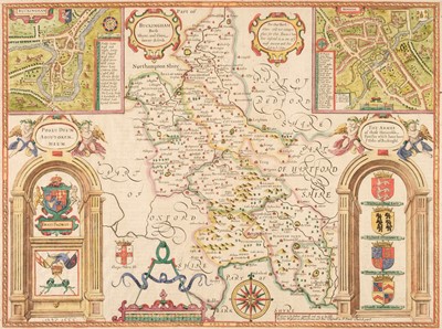 Lot 112 - Buckinghamshire. Speed (John), Buckingham both Shyre and Shire Towne decrib. [1676]