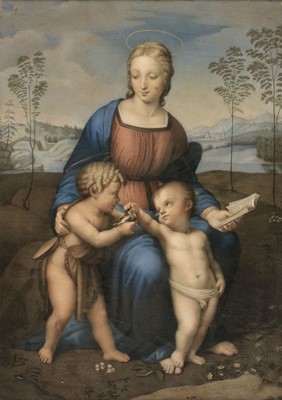 Lot 97 - Tubino (Girolamo, 1805-1879). Madonna del Cardellino, after Raphael, 1840s